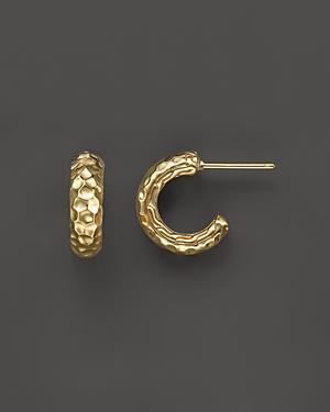 John Hardy Palu 18k Gold Small Hoop Earrings