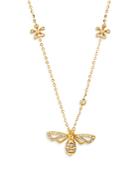 Bloomingdale's Diamond Bee Necklace In 14k Yellow Gold, 0.25 Ct. T.w. - 100% Exclusive