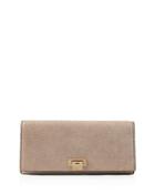 Reiss Audley Metallic Leather Clutch