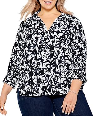 Nic And Zoe Plus Midnight Meadow Top