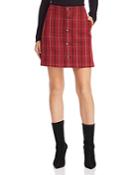 Alexander Mcqueen Varsity Plaid Mini Skirt