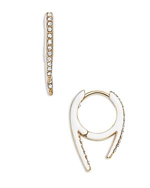 Baublebar Bella Crystal & Color Extended Huggie Hoop Earrings