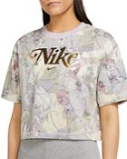 Nike Plus Femme Faded Floral Cropped Top
