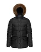 Moncler Cluny Fur-trimmed Hooded Jacket