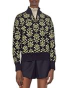 Sandro Kurt Floral Print Sweater