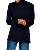Nic+zoe Cozy Up Raw Edge Turtleneck Sweater