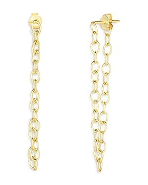 Milanesi And Co 14k Yellow Gold Chain Link Drop Earrings
