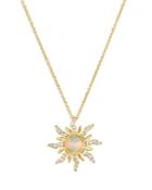 Bloomingdale's Opal & Diamond Sun Pendant Necklace In 14k Yellow Gold, 18 - 100% Exclusive
