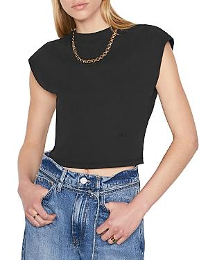 Frame Cropped Cap Sleeve Tee