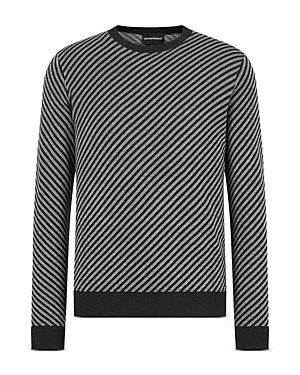 Emporio Armani Diagonally Striped Sweater