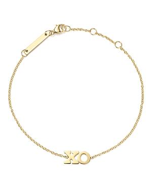 Zoe Chicco 14k Yellow Gold Xo Bracelet
