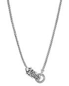 John Hardy Sterling Silver Legends Naga Diamond & Blue Sapphire Mini Dragon Necklace, 18