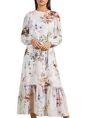 Ted Baker Vanilla Peplum Midi Dress