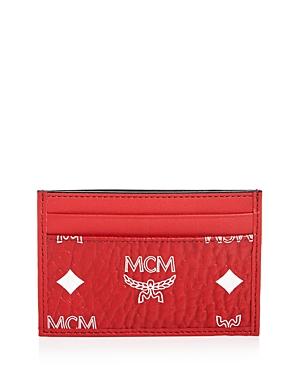 Mcm Visetos Logo Monogram Mini Card Case