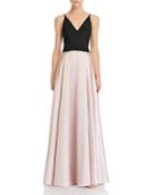 Avery G Color-block Gown