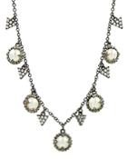 Freida Rothman Cultured Freshwater Pearl Textured Statement Necklace, 16