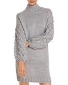 Aqua Textured Sleeve Sweater Dress - 100% Exclusive