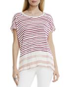 Two By Vince Camuto Striped Linen Tee