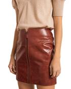 Ba & Sh Melba Leather Skirt