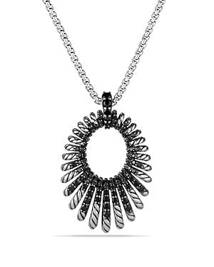 David Yurman Tempo Necklace With Black Spinel