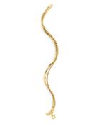 Argento Vivo Double Rope Chain And Herringbone Chain Bracelet