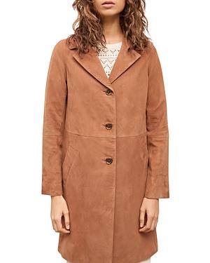 Gerard Darel Romance Suede Coat