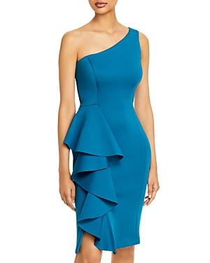Eliza J One Shoulder Ruffle Dress
