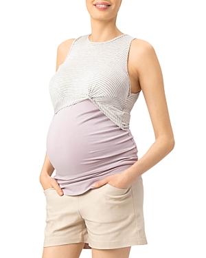 Stowaway Collection Layered Look Twist Nursing Tank