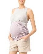 Stowaway Collection Layered Look Twist Nursing Tank