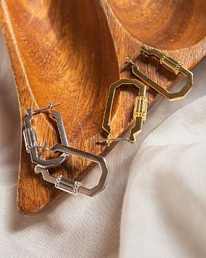 Luv Aj Carabiner Hoop Earrings