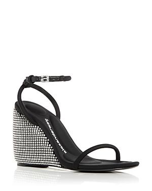 Alexander Wang Women's Dahlia Crystal Embellished Wedge Heel Sandals