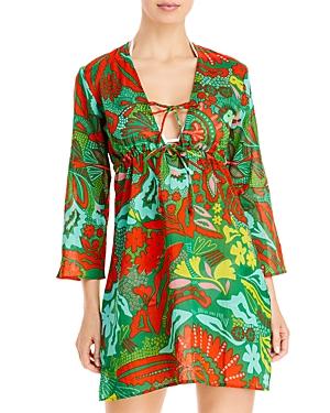 Echo Hypnotic Floral Poolside Tunic Dress