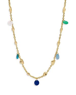 Capucine De Wulf Lily Drop Station Necklace, 24