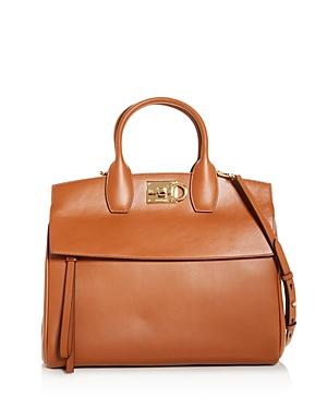 Salvatore Ferragamo Studio Bag Leather Satchel