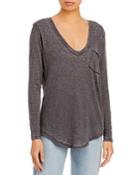 Free People Betty Long Sleeve Pocket Tee
