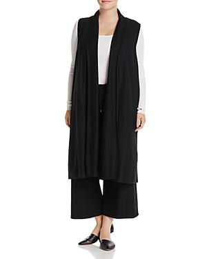Eileen Fisher Plus Shawl Collar Wool Vest