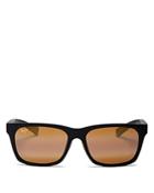 Maui Jim Unisex Boardwalk Polarized Square Sunglasses, 55mm