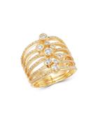 Bloomingdale's Diamond Bezel Statement Ring In 14k Yellow Gold, 0.70 Ct. T.w. - 100% Exclusive