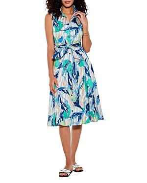 Nic And Zoe Scribble Vines Shirt Dress
