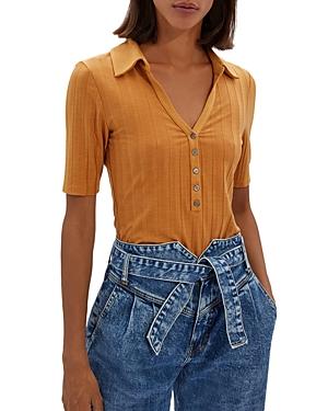Jonathan Simkhai Terry Compact Rib Polo Shirt