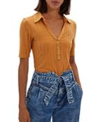 Jonathan Simkhai Terry Compact Rib Polo Shirt