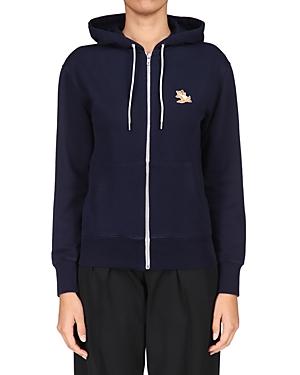 Maison Kitsune Chillax Fox Patch Front Zip Hoodie