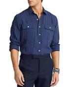 Polo Ralph Lauren Classic Fit Pinstripe Linen Shirt