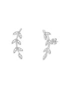 Graziela Gems 18k White Gold Diamond Vine Ear Climbers