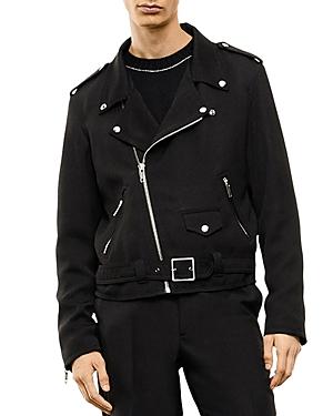 The Kooples Twill Moto Jacket