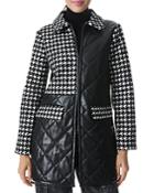 Alice And Olivia Susan Mixed Media Coat