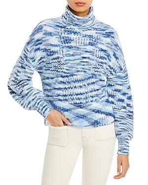 Staud Benny Patchwork Knit Sweater