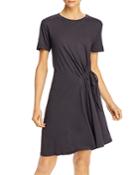 Current/elliot Poppy Cotton Ruched Tee Dress