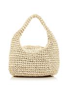 Aqua Mini Slouch Woven Basket Top Handle Bag - 100% Exclusive