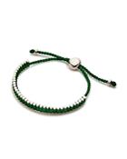 Links Of London Mini Friendship Bracelet In Emerald Green